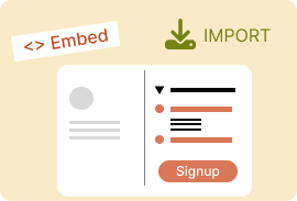 Step 2: Collect or import signups